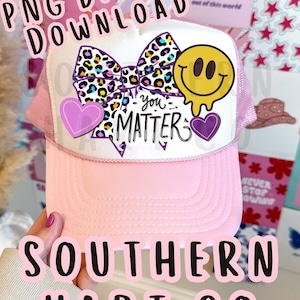 You Matter Hat Patch PNG for Trucker Hats | Digital Patch Design for Hats | Sublimation PNG for Leather Patch Hats
