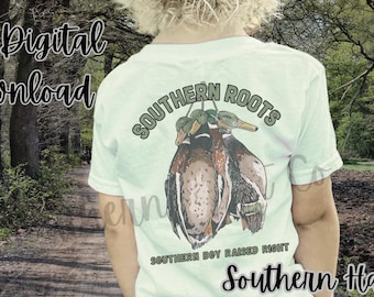 Duck Hunting Shirt PNG, Southern Design (Digital Download)