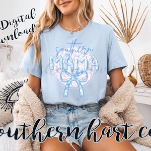 Southern Mama Shirt PNG, Floral Mama PNG, Mama PNG, Mama Shirt