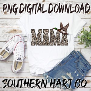 Mama PNG, Boy Mama Duck PNG, Duck Camo PNG, Camo Mama Shirt, Mama Hat Patch Png