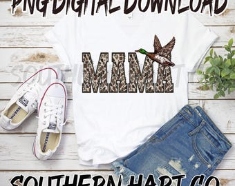 Boy Mama Duck Camo PNG, Southern Design (Digital File)