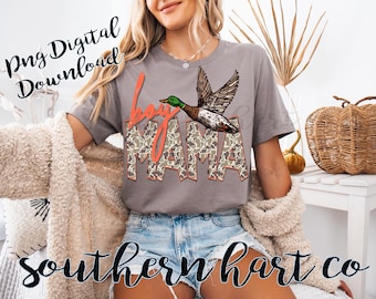Boy Mama Duck Camo Shirt PNG, Southern Charm (Digital Download)