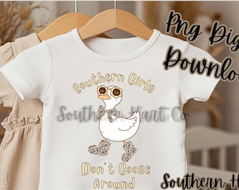Southern Girls Duck PNG, Country Charm Digital Download, T-Shirt Design
