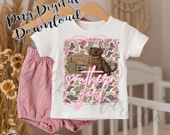 Southern Girl Dog Shirt PNG, Southern Girl Shirt, Southern Shirt PNG, Southern Girl Camo Shirt PNg