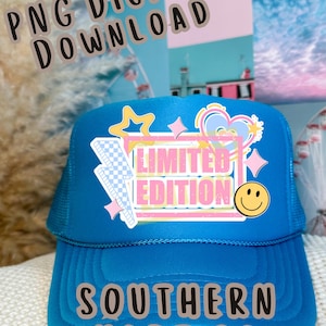 Limited Edition Hat Patch PNG for Trucker Hats | Digital Patch Design for Hats | Sublimation PNG for Leather Patch Hats