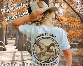 Southern Duck Hunt Shirt PNG, Camo Design (Digital Download)