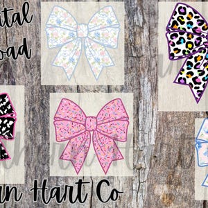 Coquette Bow PNG | Girly Bow Clipart | Preppy Digital Bow | Pink Bow PNG for Shirts, Cups, Stickers | Cute Coquette Sublimation File