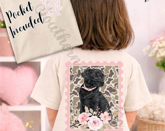 Südliches kleines Mädchen Hund Camo Shirt PNG, Südliche Boutique Digitale Datei