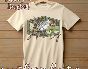 Southern Boy Fishing Shirt PNG, Southern Boy Shirt, Southern Shirt PNG, Southern Boy Camo Shirt PNg