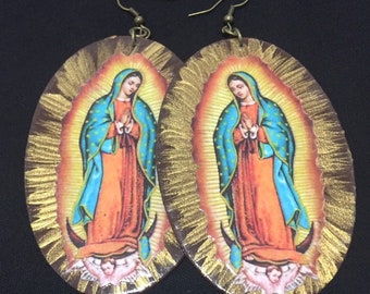 Virgin Mary earrrings