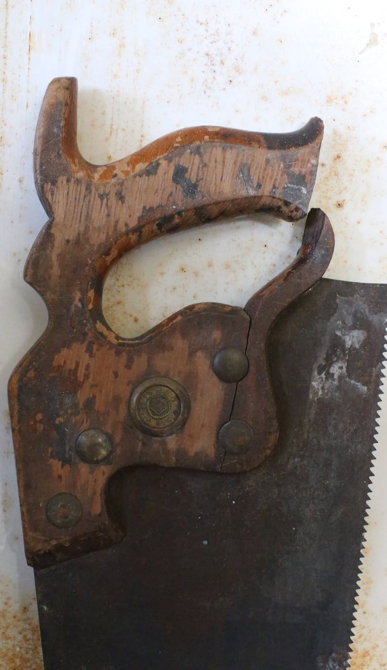 Antique Disston Hand Saw Etsy