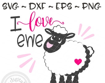 monogram lamb girls valentine shirt sheep valentine's day Love ewe