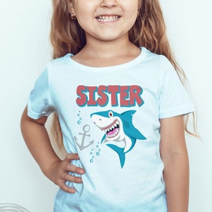 Sister Shark SVG Digital Clipart Png, Shark Party, Shark Birthday SVG