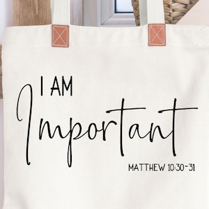 Io sono importante svg, Inspirational svg detti, Christian SVG, Matteo 10