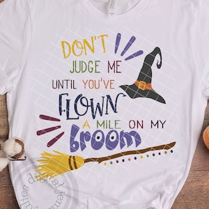 Witch shirt svg, Broom svg, Halloween shirts, Halloween svg, Funny Halloween, Witch hat svg file, trick or treat svg, Mile on my broom svg