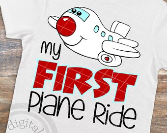 First plane ride svg, Kids Air Plane svg, First ride svg, Airplane shirt svg, Cut file for silhouette cameo and cricut