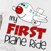 First plane ride svg Kids Air Plane svg First ride svg | Etsy