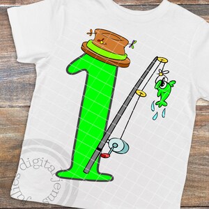 Camiseta de cumpleaños de pesca svg, Cumpleaños de pesca svg, 1er cumpleaños SVG, Primer cumpleaños svg, Pesca svg, Camisa de pesca svg, Cumpleaños de pescado svg