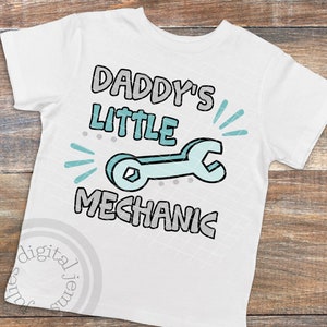 Archivos mecánicos SVG, pequeño mecánico de papá, llave inglesa svg, pequeño mecánico, archivo svg mecánico de papá, bebé camisa mecánica, pequeño ayudante de papá