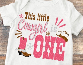 Cowgirl Birthday shirt SVG, Cowgirl birthday svg, 1st Birthday SVG, First Birthday svg, Cowboy hat svg, Cowboy svg file, Horse Birthday svg