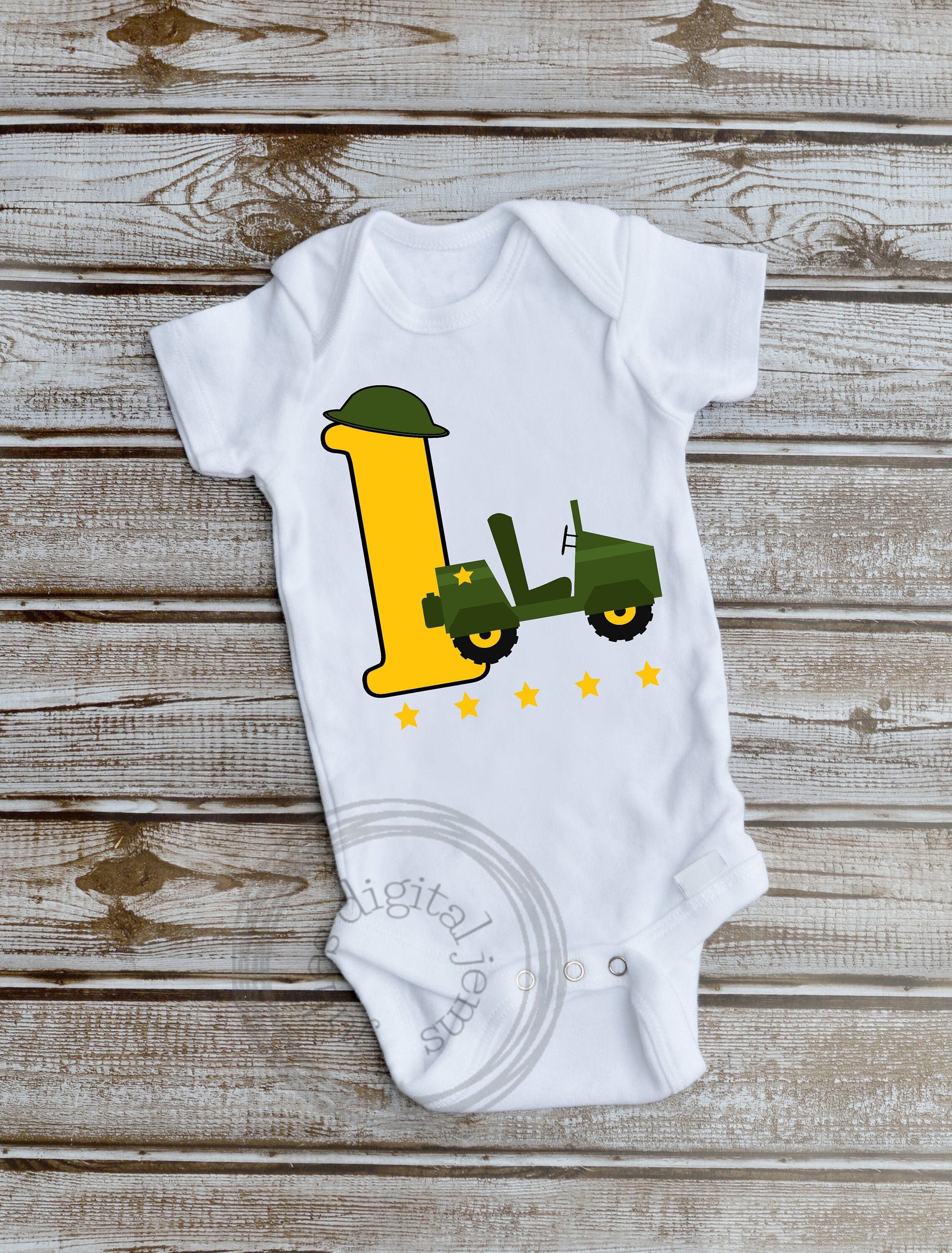 Download Kids Army Birthday Shirt Svg 1st Birthday Svg For Use With Etsy