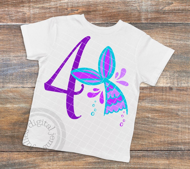 Download Mermaid Birthday shirt svg Mermaid birthday svg designs ...