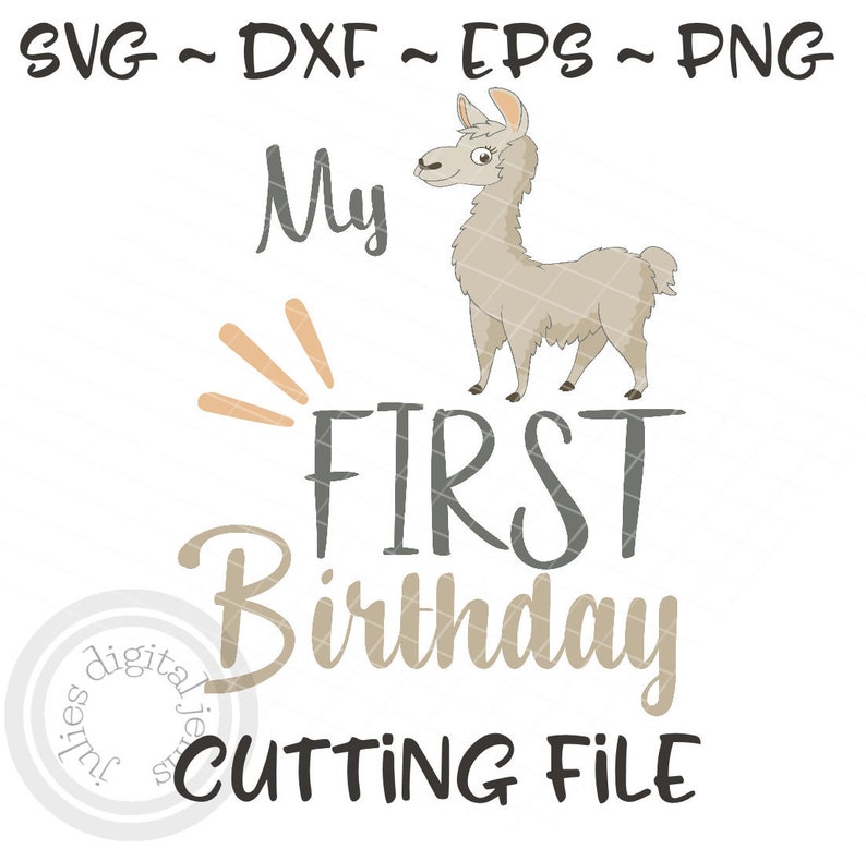 Download Llama svg Llama birthday party Llama shirt girl svg 1st | Etsy