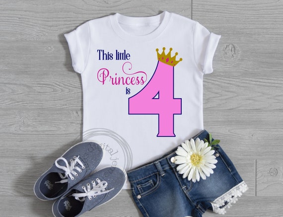 Download Princess Birthday Svg 4th Birthday Svg Birthday Svg Etsy