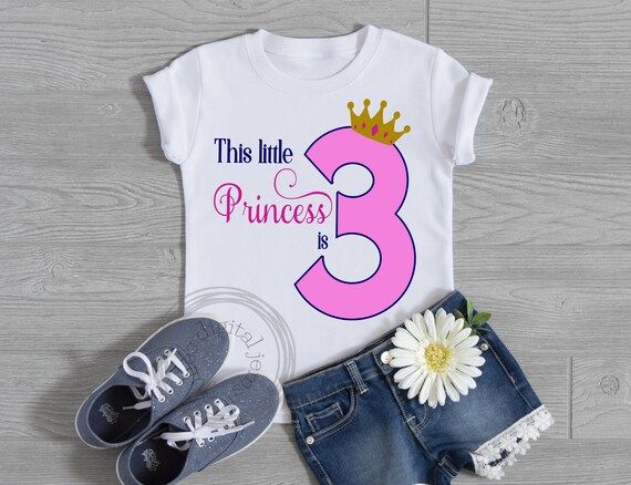 Download Princess Birthday Svg 3rd Birthday Svg Birthday Svg Etsy
