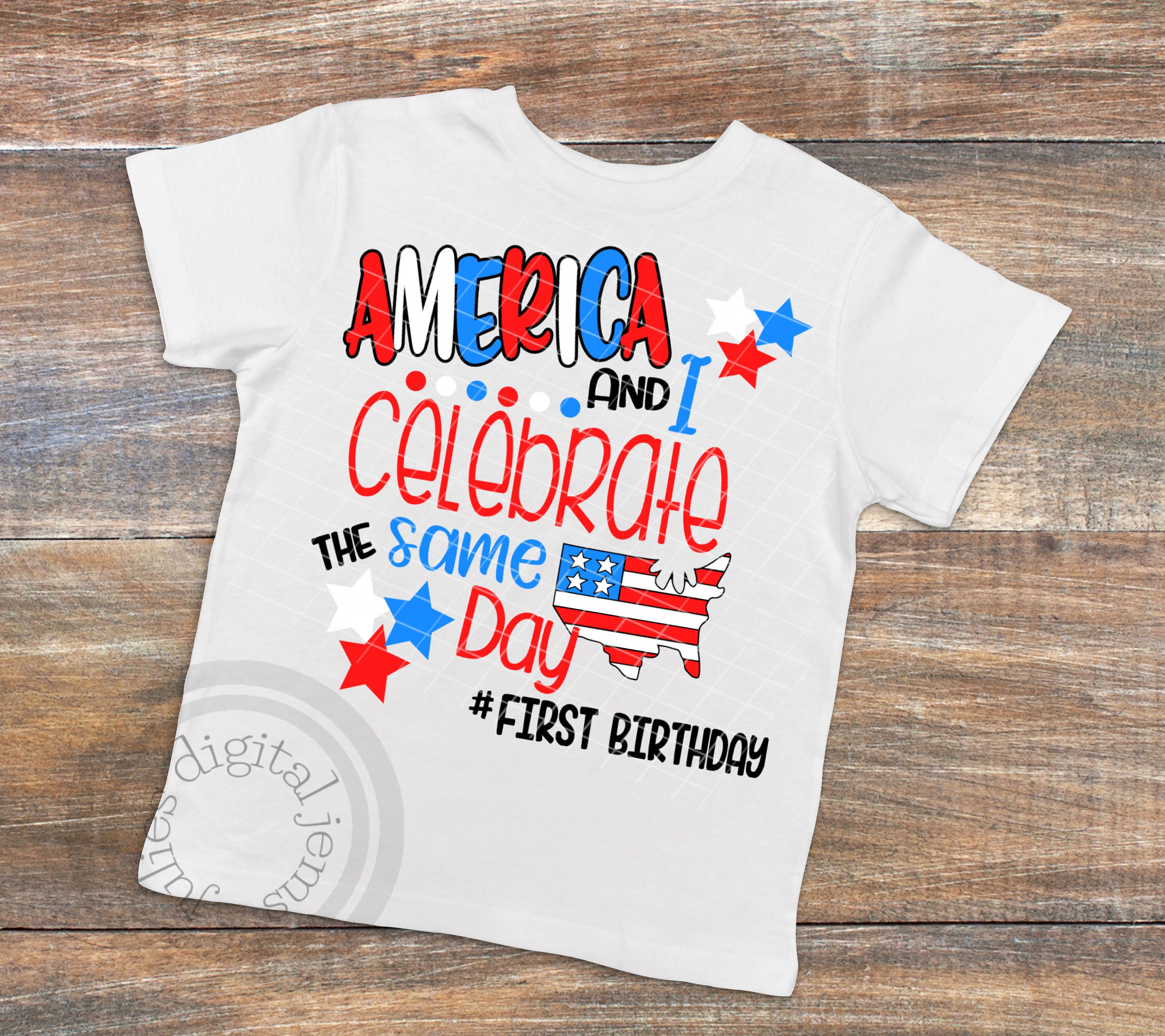 4th of July Birthday Shirt July 4th Birthday Svg 1st | Etsy