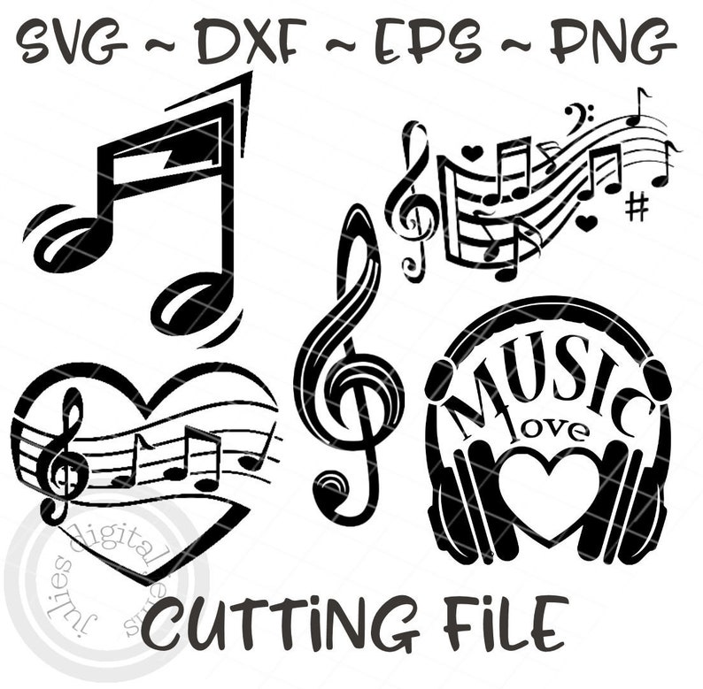 Download Music svg bundle Music notes svg Love music svg Music ...