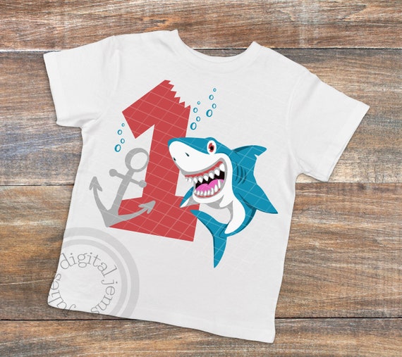Download Shark birthday shirt Shark birthday svg 1st Birthday SVG ...