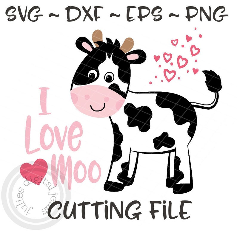 Download Ich liebe Moo Svg Valentines Tag Svg Herz Svg Kuh SVG ich ...