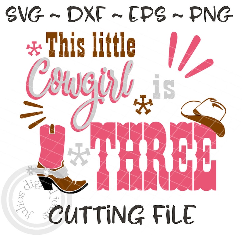 Download Cowgirl Birthday shirt SVG Cowgirl birthday svg 3rd ...
