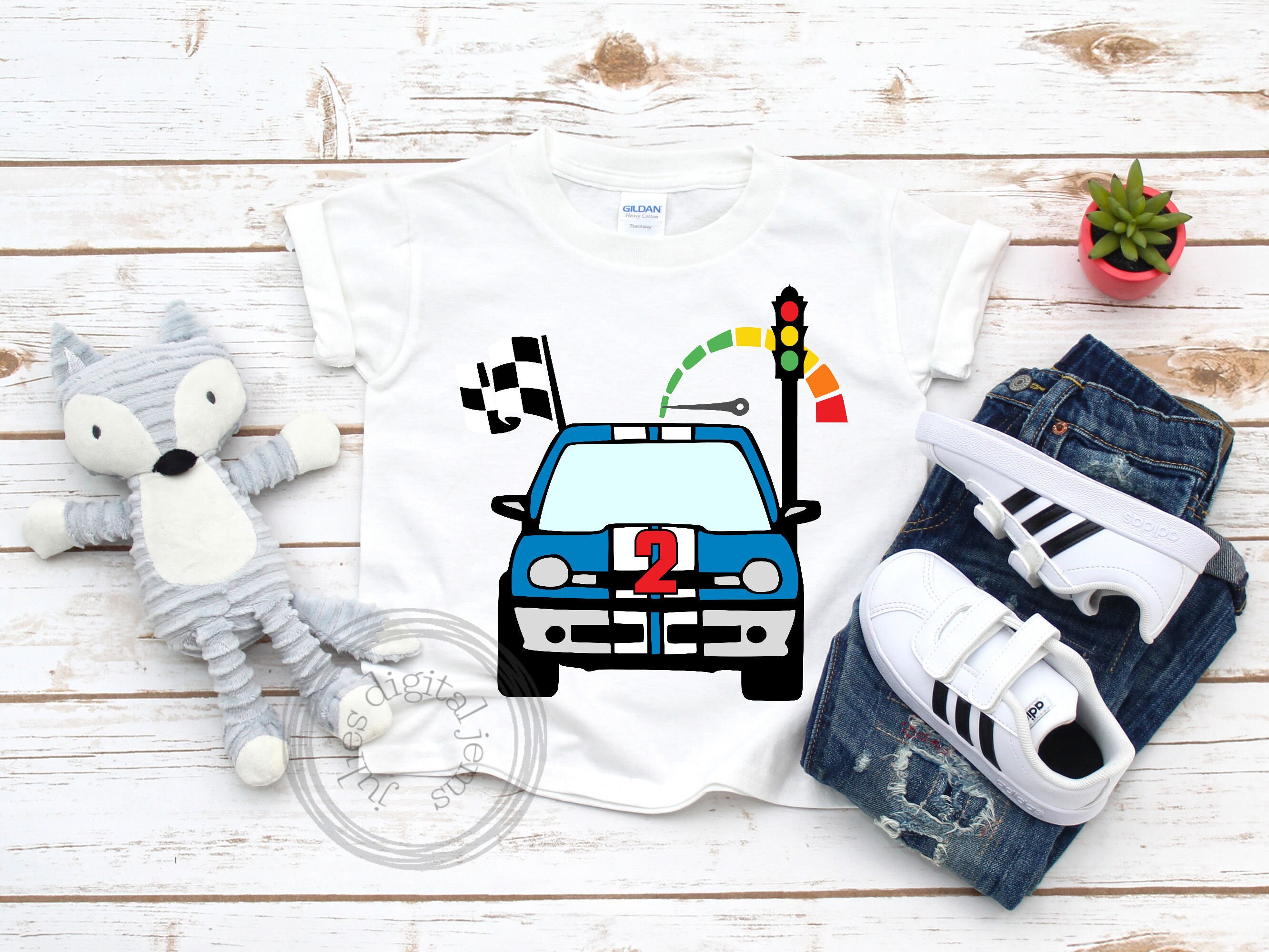 Racing Birthday shirt svg, 2nd birthday svg for cutting machines Cricut, Silhouette and Sizzix, by Julies Digital Jems