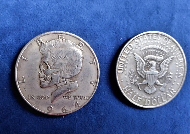 HOBO US 1881 Morgan Dollar skull zombie skeleton Copy Coins