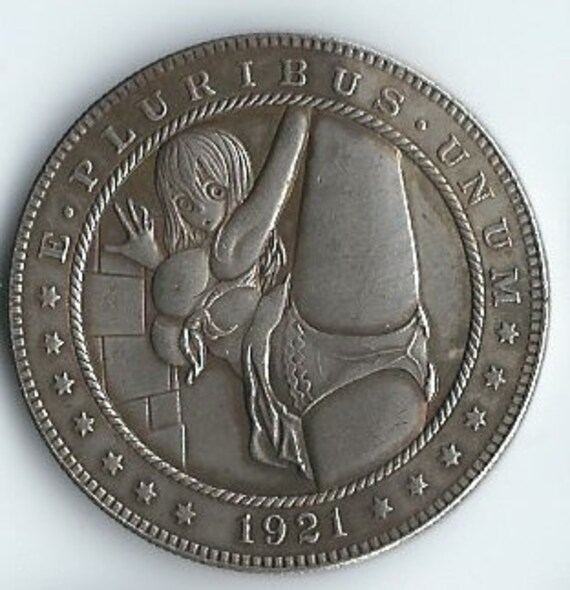 Aruba Sexy Girl - Sexy Girl Nude Hobo Nickel Coin 1881-CC or 1921 D Morgan Dollar Medal  Souvenir Collection USA