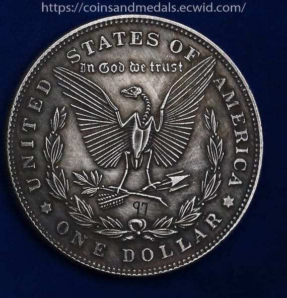 US 1897 New Collection Coins of Nickel Morgan for American Zombie Skulls