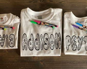 coloring shirts