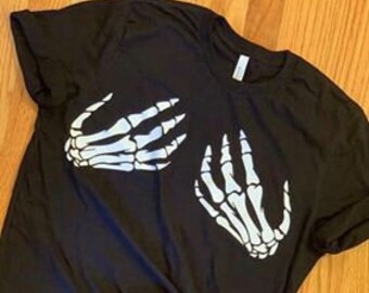 Skeleton Hand Boob - Etsy