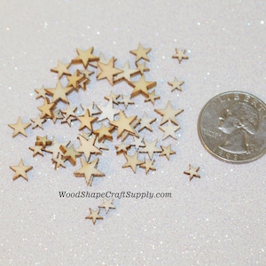 200pcs Wooden Stars Mixed Sizes Wooden Stars Cutout Shapes 3 Sizes Mixed,  Suitable For Valentine'S Day Wedding Dinner Party Decorations, Art Craft  Models Crafts Toys And Other Diy Supplies