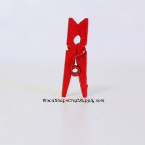 Mini clothespins (1-3/8 x 2/8) - Mini clothes pins - Craft clothes pins -  Miniature clothes pins - Decorative clothespins