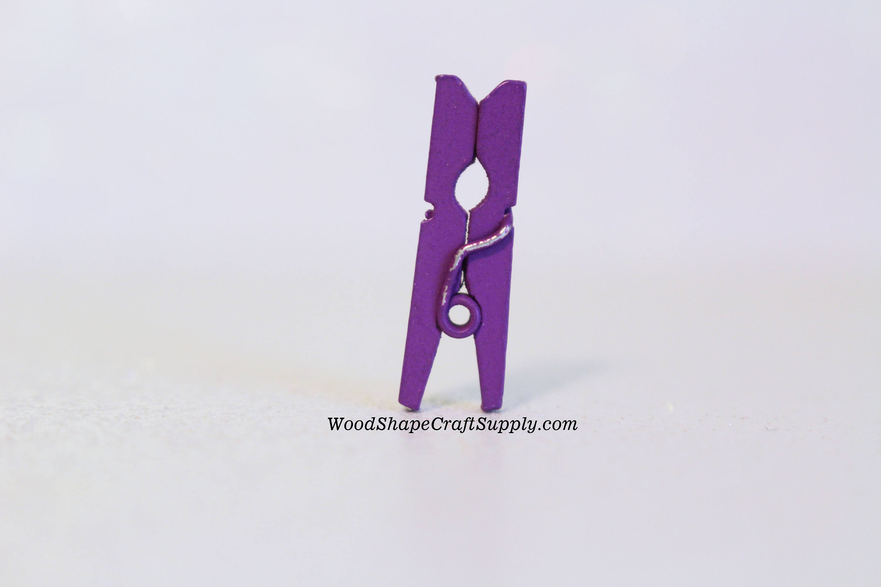 Mini Clothespins in Light Purple - 25 - 1 or 2.5 cm - Wooden