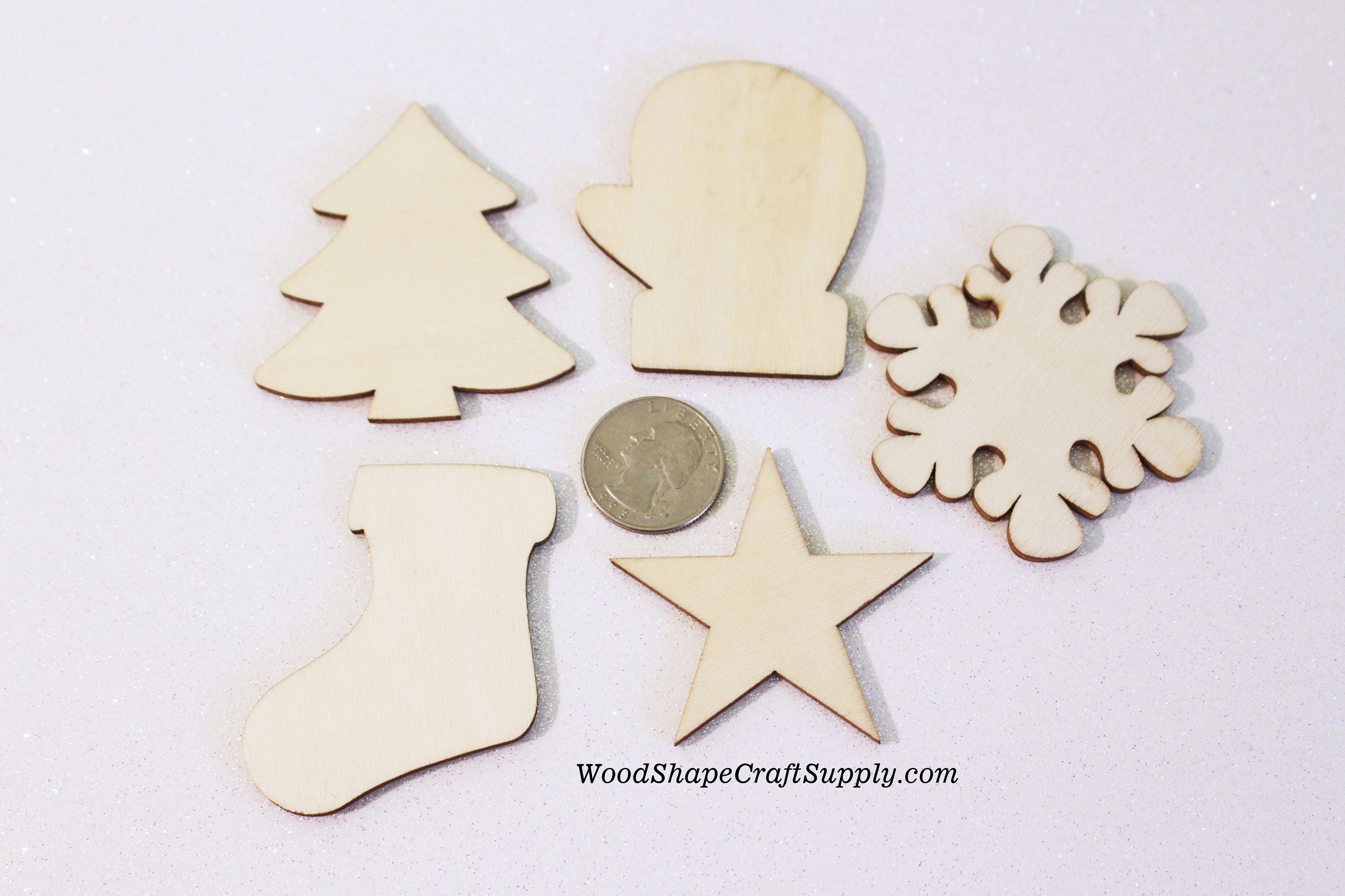 Wooden Christmas Shapes, Buy Wood Craft Supplies for Winter