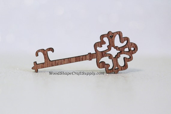 25 2 Inch Wood Skeleton Keys Wooden Skeleton Keys for Crafts Skeleton Keys  Confetti Decor DIY Wood Craft Supply Key to Your Heart 