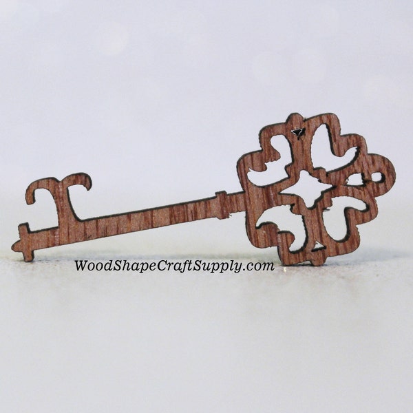 Wooden Skeleton Key Etsy