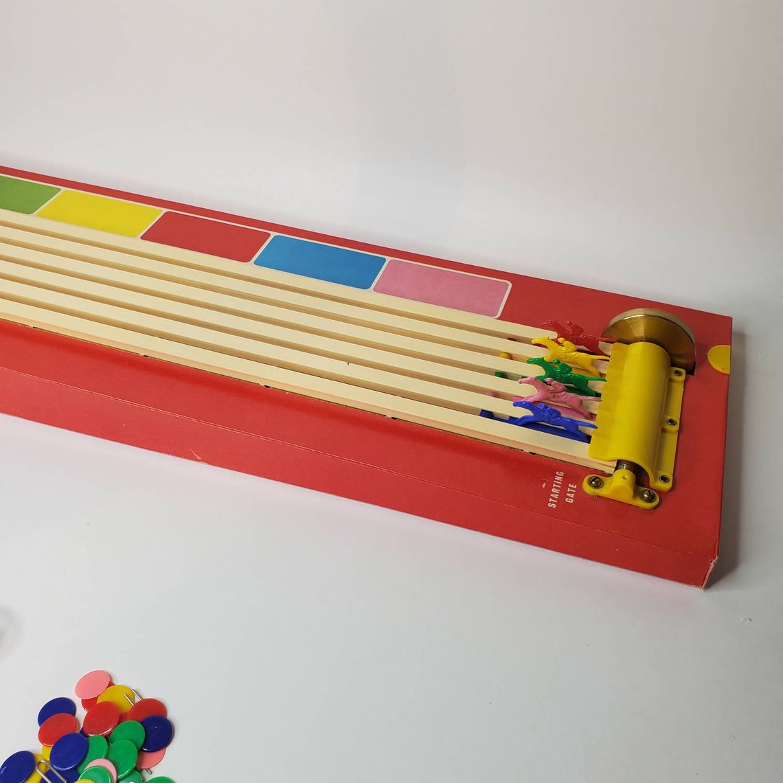 Vintage 50s Merit Derby Horse Racing Game Pull Enggine with Etsy