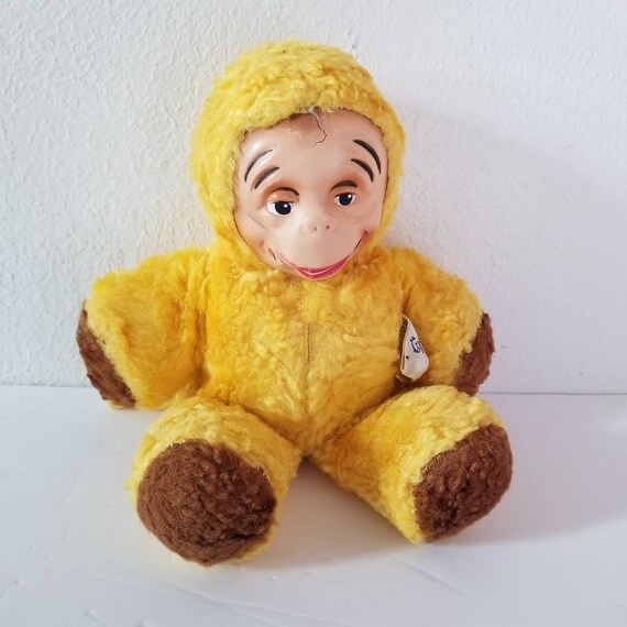 yellow stuffed monkey