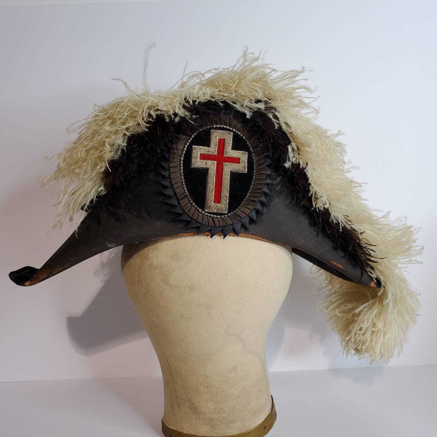 Antique Masonic Hat Knights Templar 