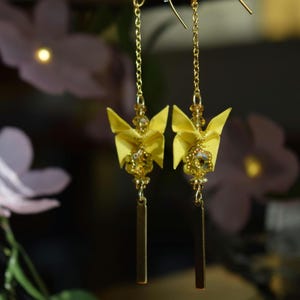 origami butterfly earrings
